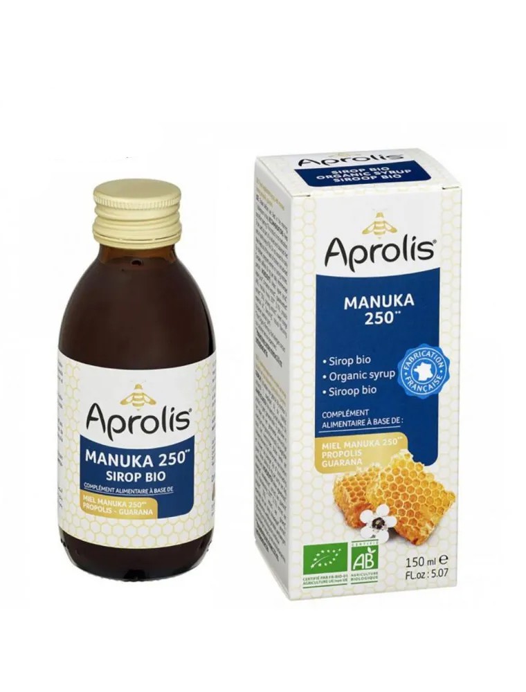 Sirop Bio - Propolis, Guarana et Manuka 250 150 ml - Aprolis
