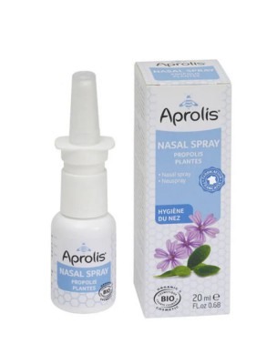 Image de Spray Nasal Bio - Propolis et Plantes 20 ml - Aprolis via Eau de Cuivre Or Argent colloïdal 10 ppm - Spray nasal 30 ml - Catalyons