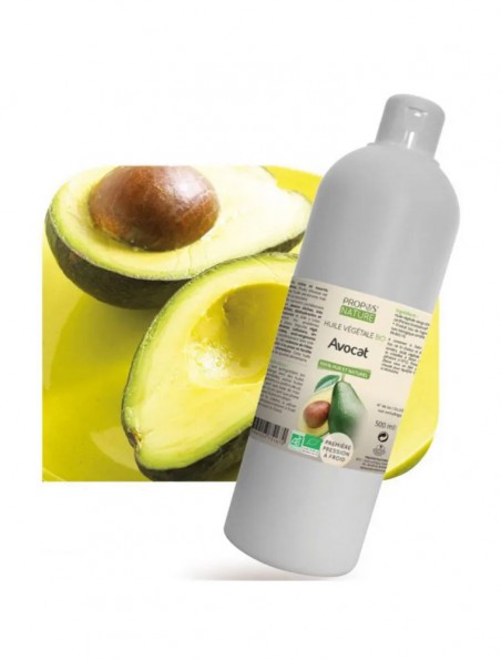 Achetez Avocat Bio - Huile végétale de Persea gratissima 500 ml - Propos Nature à l'herboristerie Louis Image principale de Avocat Bio - Huile végétale de Persea gratissima 500 ml - Propos Nature