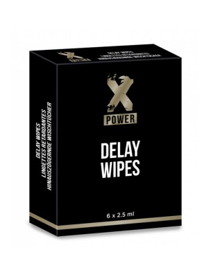Image de Delay Wipes XPower - 6 Lingettes Retardantes - LaboPhyto depuis Les plantes au service de votre sexualité