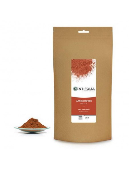 Argile Rouge - Peaux couperosées et sujettes aux rougeurs 250 g - Centifolia Argile Rouge - Peaux couperosées et sujettes aux rougeurs 250 g - Centifolia
