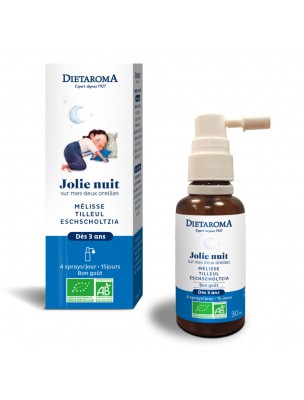 Image de Jolie Nuit Bio - Children's Sleep 30 ml - (in French) Dietaroma via Buy Protège-Moi Bio - Children's immunity 30 ml -