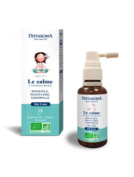 Achetez Le Calme Bio - Stress des Enfants 30 ml - Dietaroma à l'herboristerie Louis Image principale de Le Calme Bio - Stress des Enfants 30 ml - Dietaroma