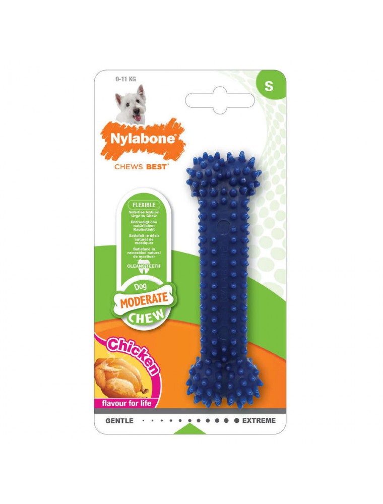 Moderate Dental Chew Chicken - Os à mâcher en Nylon pour chiens Small - Nylabone