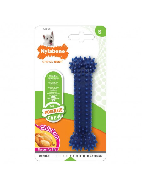 Moderate Dental Chew Chicken - Os à mâcher en Nylon pour chiens Small - Nylabone Moderate Dental Chew Chicken - Os à mâcher en Nylon pour chiens Small - Nylabone