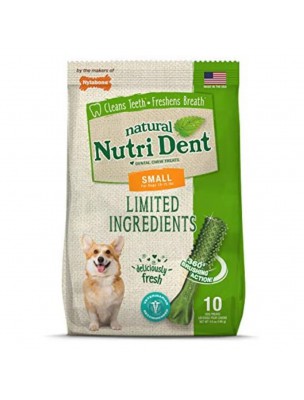 Image de Nutri Dent Small - Dental Snacks for Dogs 10 pieces Nylabone depuis Buy the products Nylabone at the herbalist's shop Louis