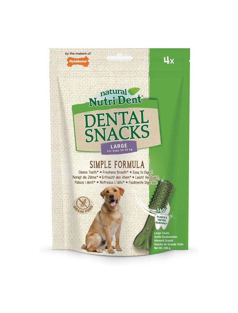 Nutri Dent Large - Snacks dentaires pour chiens 4 pièces - Nylabone