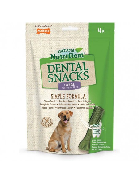 Nutri Dent Large - Snacks dentaires pour chiens 4 pièces - Nylabone Nutri Dent Large - Snacks dentaires pour chiens 4 pièces - Nylabone