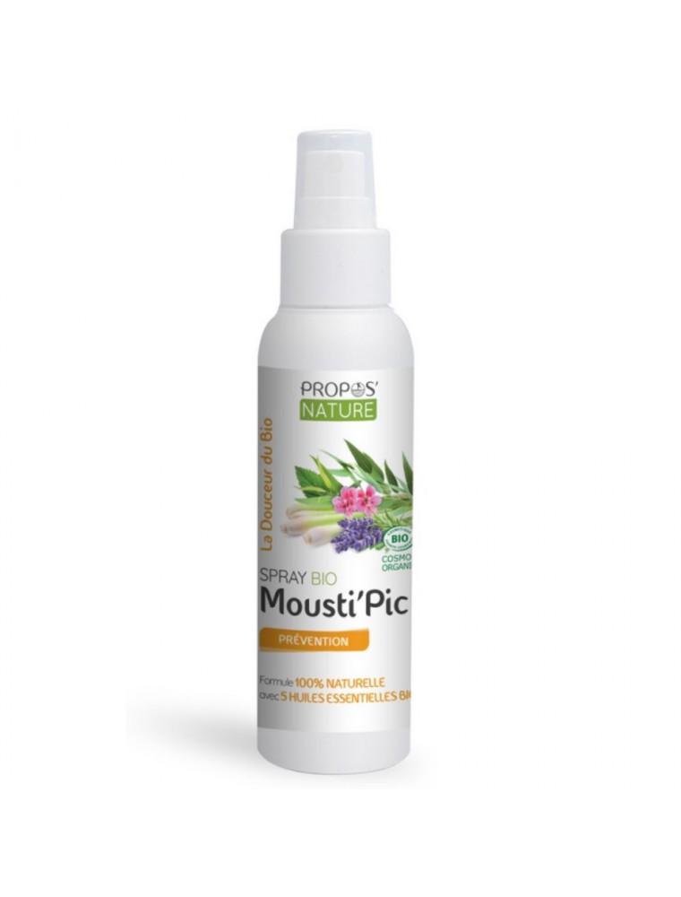 Image principale de la modale pour Spray Mousti'Pic Bio - Prévention 100 ml - Propos Nature