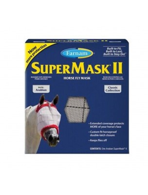 Image de Supermask Arab II - Masque anti-insectes sans oreilles pour Chevaux - Farnam via Equimouche Max Protect - Insecticide 5L - Equi-Top