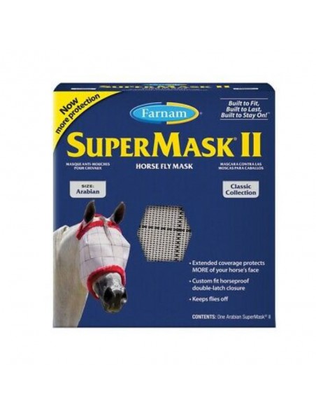 Image principale de Supermask Arab II - Masque anti-insectes sans oreilles pour Chevaux - Farnam
