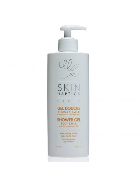 Achetez Gel douche - Hypoallergénique Corps et Cheveux 400 ml - SkinHaptics à l'herboristerie Louis Image principale de Gel douche - Hypoallergénique Corps et Cheveux 400 ml - SkinHaptics