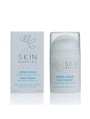 Image de Crème Visage - Hypoallergénique Soin du Visage 50 ml - SkinHaptics via Basilic Tulsi Bio - Huile essentielle d'Ocimum sanctum 5 ml