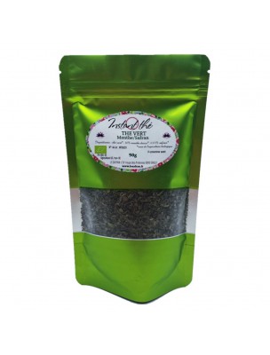 Image de Mint-Safran Organic Tea - Ardennes Green Tea 50 grams - Le Safran depuis Buy the products Le Safran - L'or des Ardennes at the herbalist's shop Louis