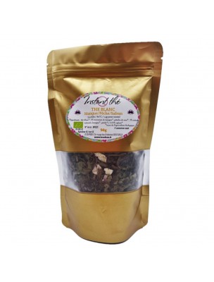 Image de Mango Peach Safran Organic Tea - Ardennes White Tea 50 grams - Le Safran depuis Buy the products Le Safran - L'or des Ardennes at the herbalist's shop Louis
