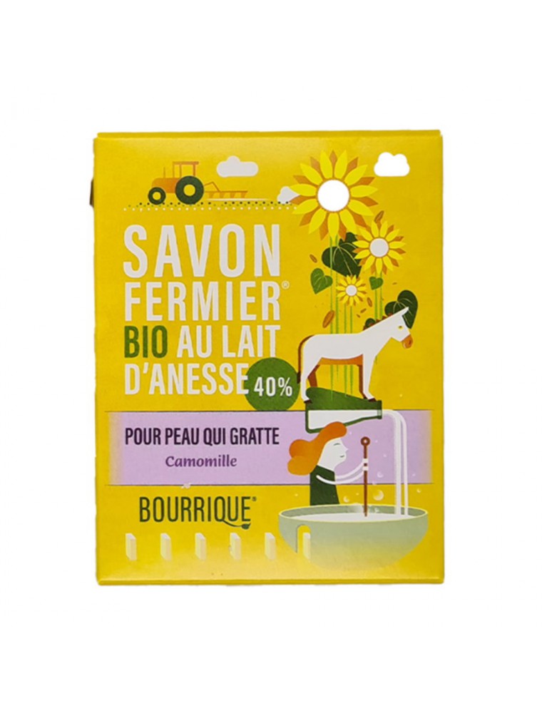 Savon Camomille au lait d'ânesse Bio - Peaux atopiques 100g - Paysane