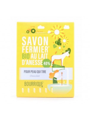 Image de Savon Chocolat au lait d'ânesse Bio - Peaux Très Sèches 100g - Paysane via Acheter L'évident - Apaisant 100 g -