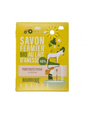 Image de Savon Exfoliant au lait d'ânesse Bio - Tout Type de Peau 100g - Paysane depuis Commandez les produits Paysane à l'herboristerie Louis