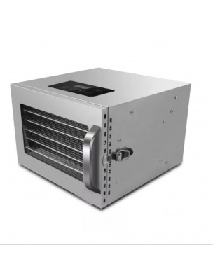 Image de Déshydrateur Inox 400 W 6 grilles 28x30 cm à commande digitale depuis Déshydrateurs alimentaires - Découvrez notre large sélection de produits naturels