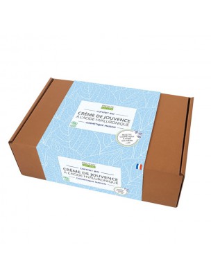 Image de Coffret Cosmétique Maison Crème de Jouvence Bio - Kit complet - Propos Nature via Coffret Bougie Naturelle Orange, Cannelle & Vanille - Propos Nature