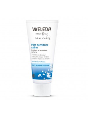 Image de Dentifrice Salin - Protection naturelle contre les caries et le tartre 75 ml - Weleda via Acheter Dentifrice au Ratanhia - Renforcement naturel des gencives 75 ml