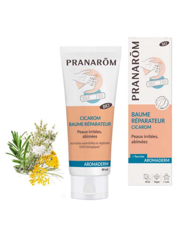 Image principale de la modale pour Cicarom Bio - Aromaderm Baume Réparateur 40 ml - Pranarôm