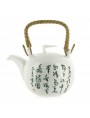 Image de Porcelain Teapot - Chinese Characters 1 Litre via Buy Organic Mint Green Tea - China Fragrant Green Tea