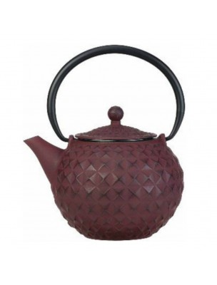 Image de Sakai Fuschia Cast Iron Teapot 1 Litre with its filter depuis Cast iron, porcelain or glass teapots for aesthetic brewing
