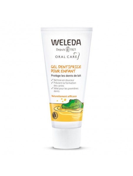 Gel dentifrice pour enfant - Protection naturelle des dents de lait 50 ml - Weleda