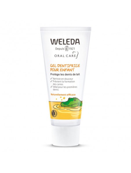 Image principale de Gel dentifrice pour enfant - Protection naturelle des dents de lait 50 ml - Weleda