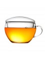 Image de Borosilicate Glass Cup 200 ml via Buy Stainless steel tea infuser and its lid in