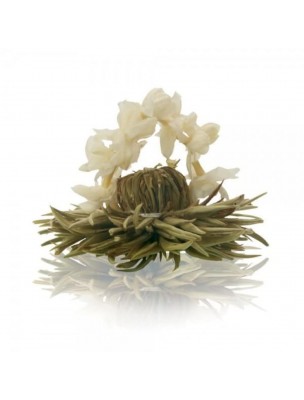 Image de Mariage argenté Fleur de Thé - Thé blanc Jasmin en Arc depuis Fleurs de thés naturels pour une santé optimale