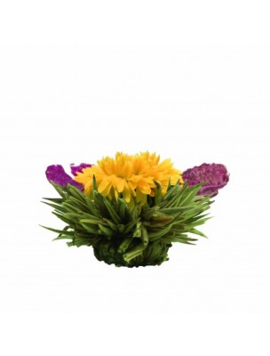 Image de Reine d'Or Fleur de Thé - Thé blanc Calendula et Pivoine depuis Bijou goutte Fleur de Thé - Thé blanc Rose et Jasmin | Achetez en ligne