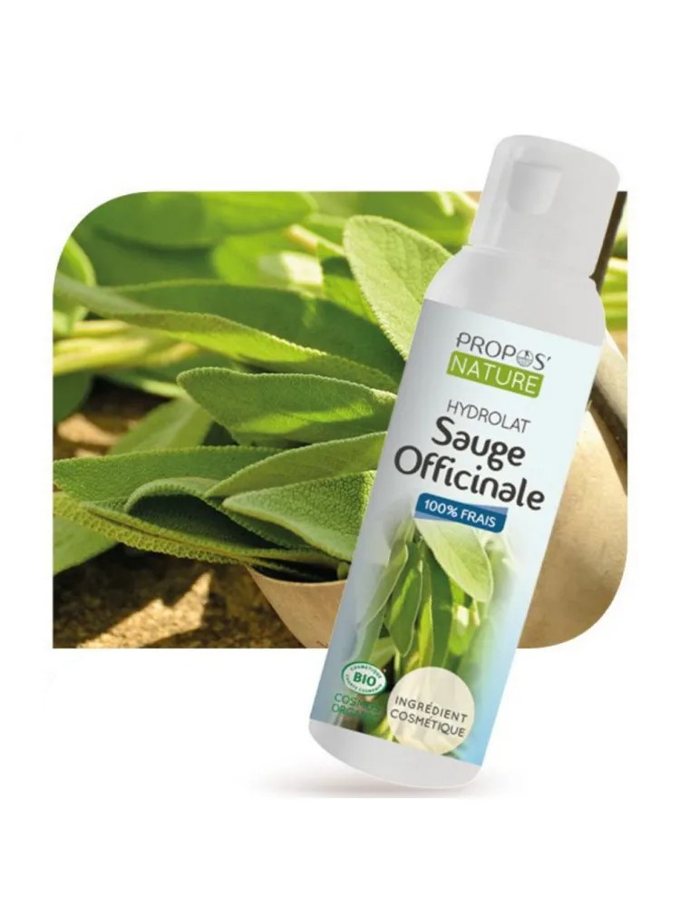 Image principale de la modale pour Sauge officinale Bio - Hydrolat de Salvia officinalis 100 ml - Propos Nature