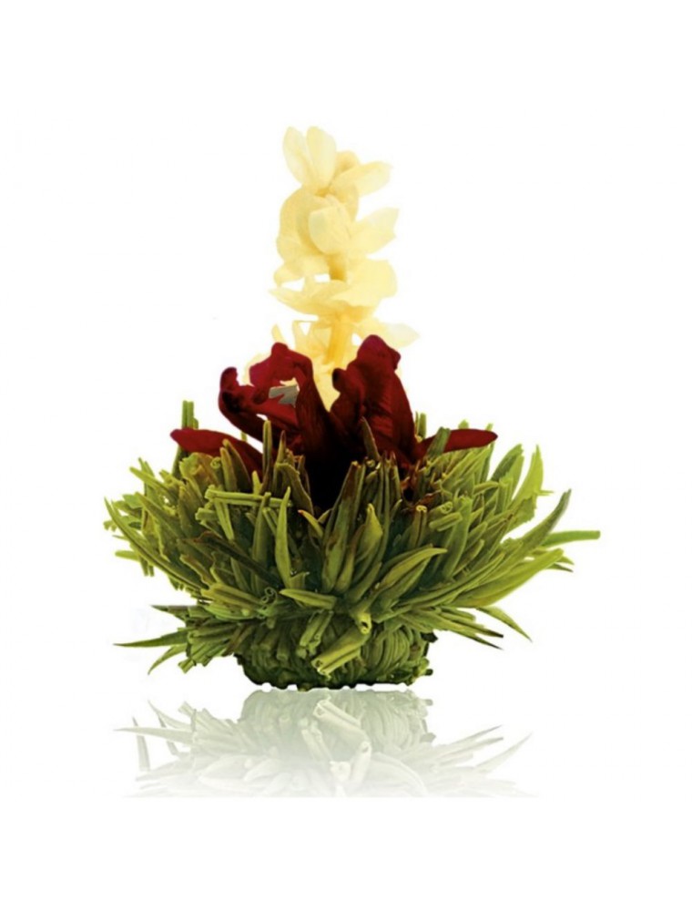 Creano Framboise Fleur de Thé - Thé vert Jasmin, Hibiscus et Arôme Framboise