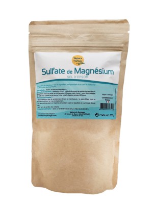 Image de Sulfate de Magnésium - Sel d'Epsom 500 grammes - Nature et Partage depuis Gamme de sels purifiant l'organisme et apaisant certains troubles cutanés