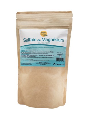 Image de Sulfate de Magnésium - Sel d'Epsom 500 grammes - Nature et Partage via Achetez Citrate de Magnésium - Stress et Sommeil 300g - Nature et Partage