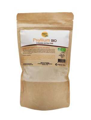 Image de Psyllium blond - Poudre extra fine 300 grammes - Nature et Partage depuis Votre panier de plantes naturelles et bio à l'herboristerie Louis