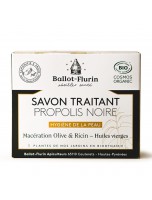 Image de Savon Propolis Noire Bio - Hygiène renforcée 100 g - Ballot-Flurin depuis Achetez vos savons de la Ruche en ligne et en magasins