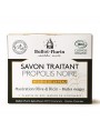Image de Savon Propolis Noire Bio - Hygiène renforcée 100 g - Ballot-Flurin via Acheter Crème de l'Apicultrice Peau Sensible - Hydrate et protège en