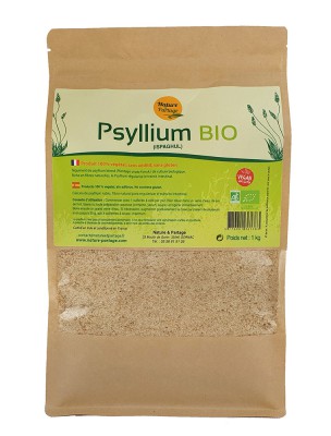 Image de Psyllium blond Bio - Intestinal transit 1 kg - Nature et Partage  via Buy Psyllium Organic - Regulates transit 120 capsules - Nature and