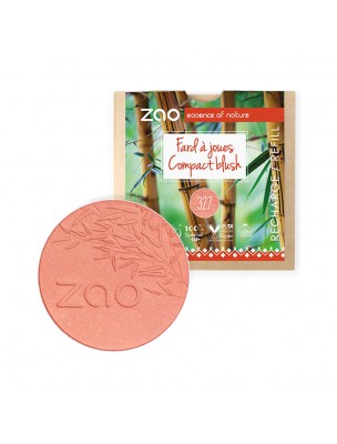 Image de Organic Blush Refill - Coral Pink 327 9 grams - Wild Ferns Zao Make-up depuis Organic blushes and illuminators and their refills