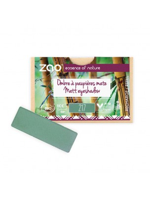 Image de Recharge Ombre à paupières rectangle Bio - Vert Eucalyptus 217 1,3 grammes - Zao Make-up depuis Ombres à paupières et fixateurs naturels | Achetez en ligne | Maquillage naturel