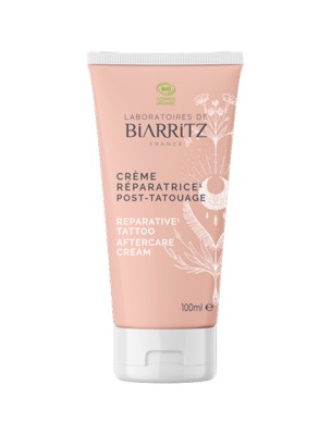 Image de Crème Réparatrice Post Tatouage Bio - Alga Cicosa 100 ml - Les Laboratoires de Biarritz depuis Corps : produits de phytothérapie et d'herboristerie en ligne (2)