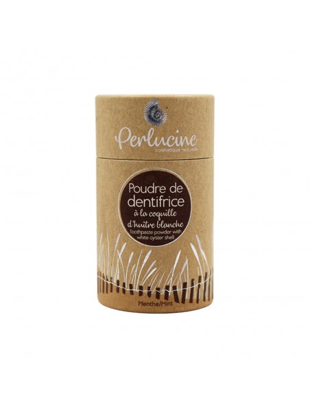 Achetez Poudre de Dentifrice à la Coquille d'Huître Blanche Bio - Soin des Dents 25 g - Perlucine à l'herboristerie Louis Image principale de Poudre de Dentifrice à la Coquille d'Huître Blanche Bio - Soin des Dents 25 g - Perlucine