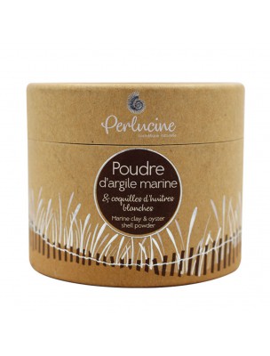 Image de Poudre d'Argile marine et Coquilles d'Huîtres Blanches Bio - Visage et Corps 200 g - Perlucine via Shampooing Brillance Bio 500 ml - Centifolia