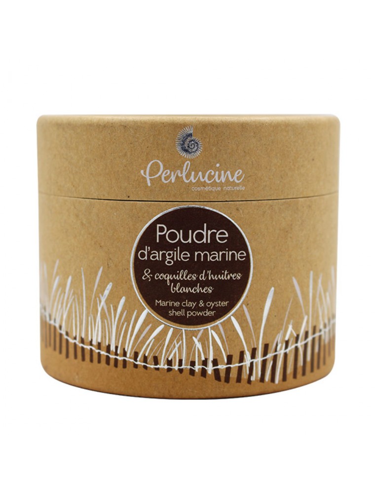 Image principale de la modale pour Poudre d'Argile marine et Coquilles d'Huîtres Blanches Bio - Visage et Corps 200 g - Perlucine