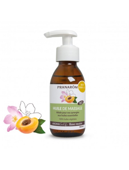 Image principale de Huile de massage neutre naturelle Bio Aromaself - Base neutre 100 ml - Pranarôm