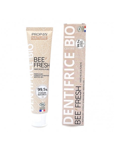 Achetez Bee'Fresh Bio - Dentifrice 75 ml - Propos Nature à l'herboristerie Louis Image principale de Bee'Fresh Bio - Dentifrice 75 ml - Propos Nature