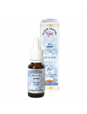 Image de Ambre N°2 Bio - Joie de Vivre Elixir Cristal 20 ml - Biofloral depuis Les fleurs de Bach au service de votre bien-être